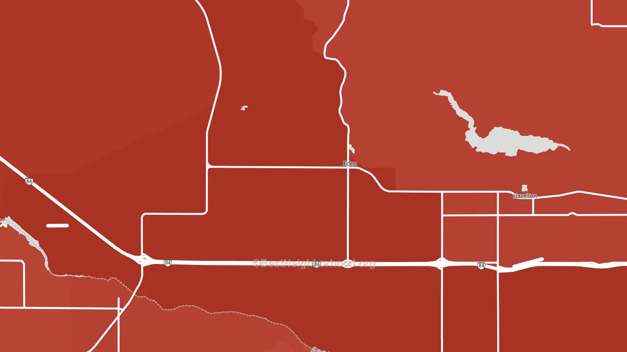 Eden, ID block-group political-lean map