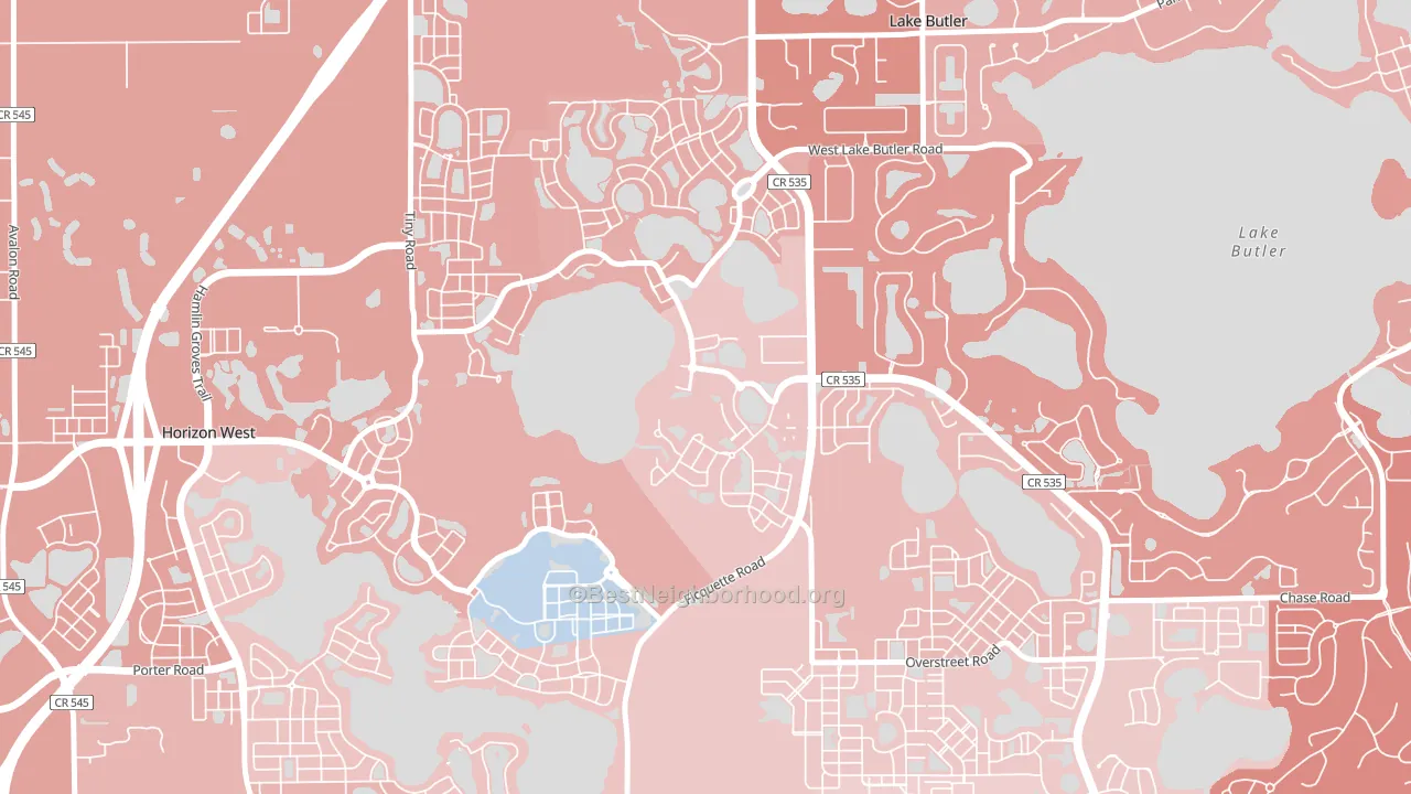 Eden Isle, Horizon West, FL block-group political-lean map