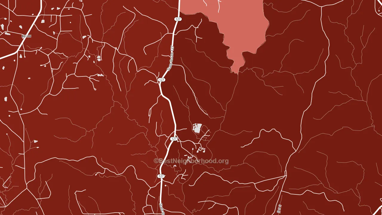 Eden, LA block-group political-lean map