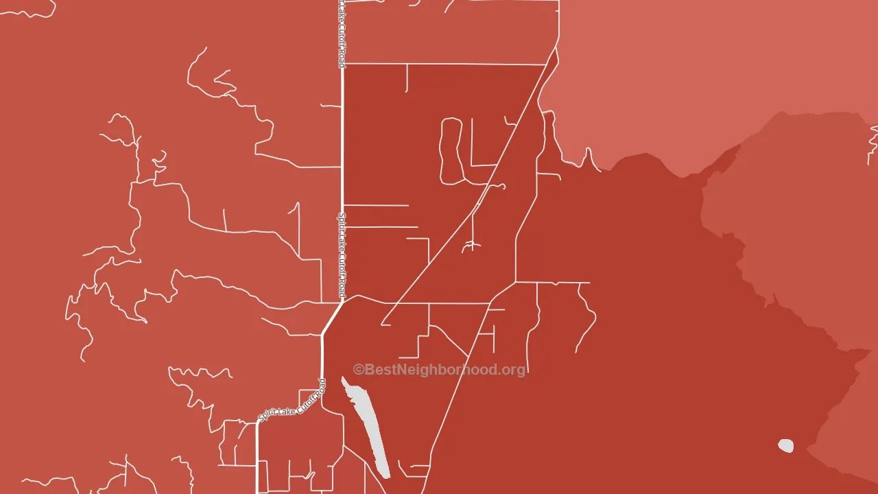 Edgemere, ID block-group political-lean map