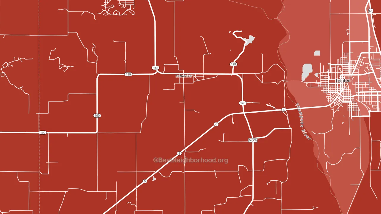 Edinburg, MO block-group political-lean map