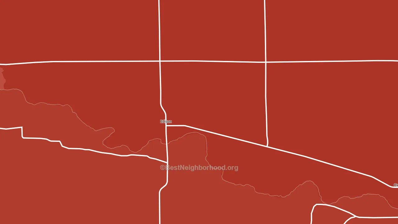 Edison, NE block-group political-lean map