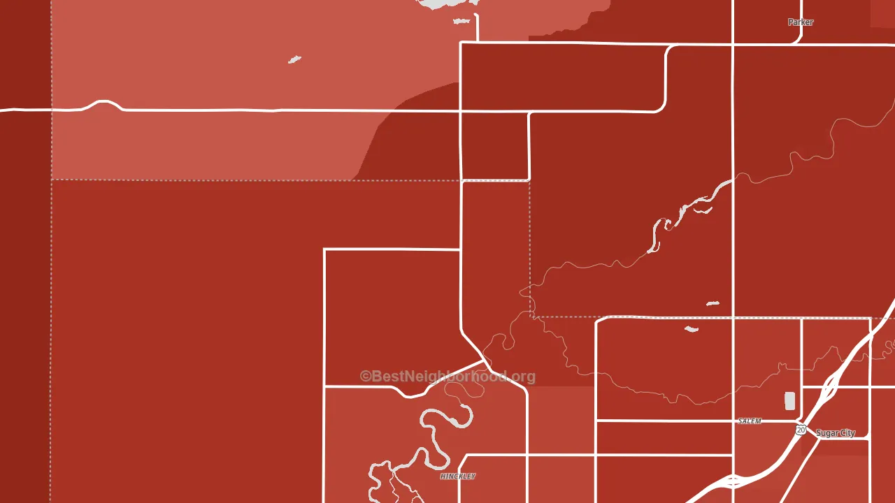 Edmonds, ID block-group political-lean map