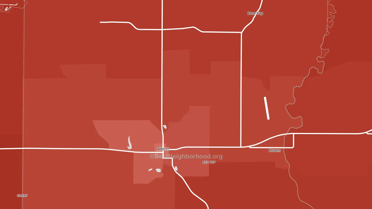 Edwards County, IL block-group political-lean map