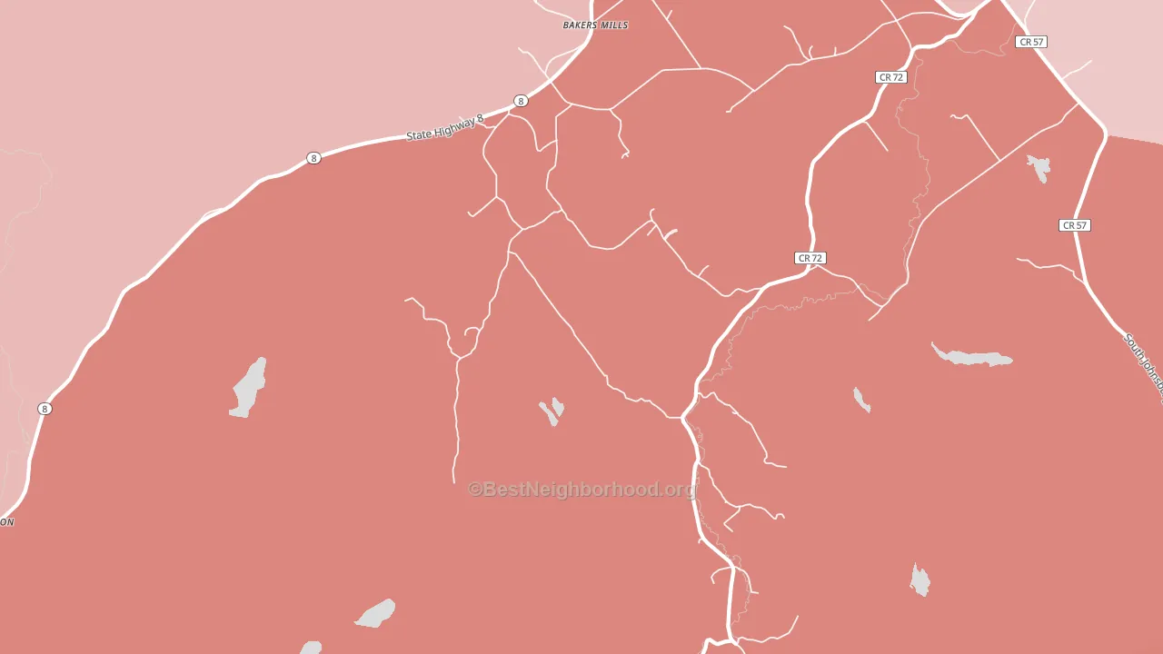 Edwards Hill, NY block-group political-lean map