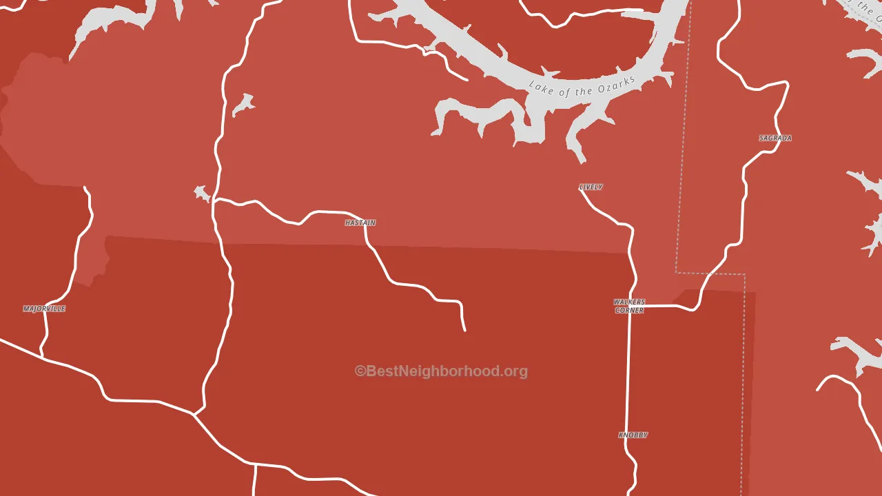 Edwards, MO block-group political-lean map