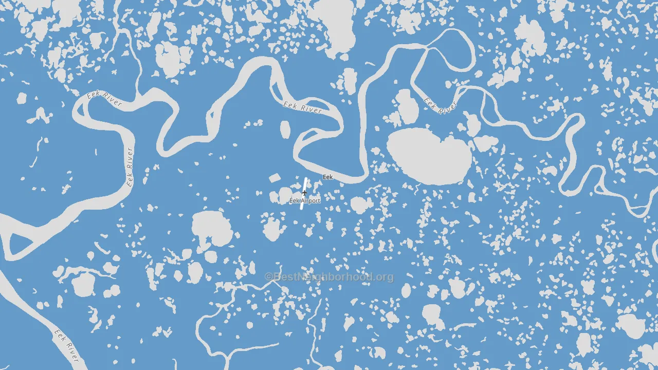 Eek, AK block-group political-lean map