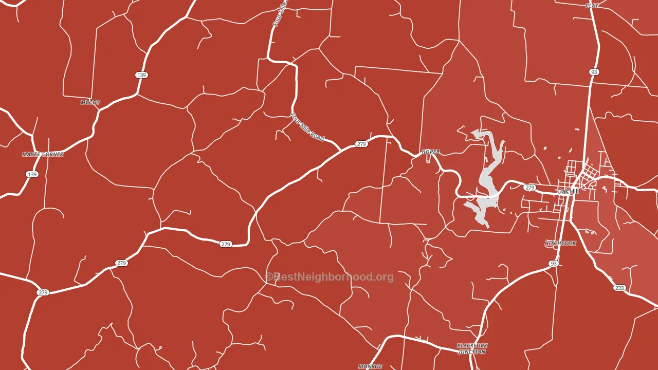 Eifort, OH block-group political-lean map