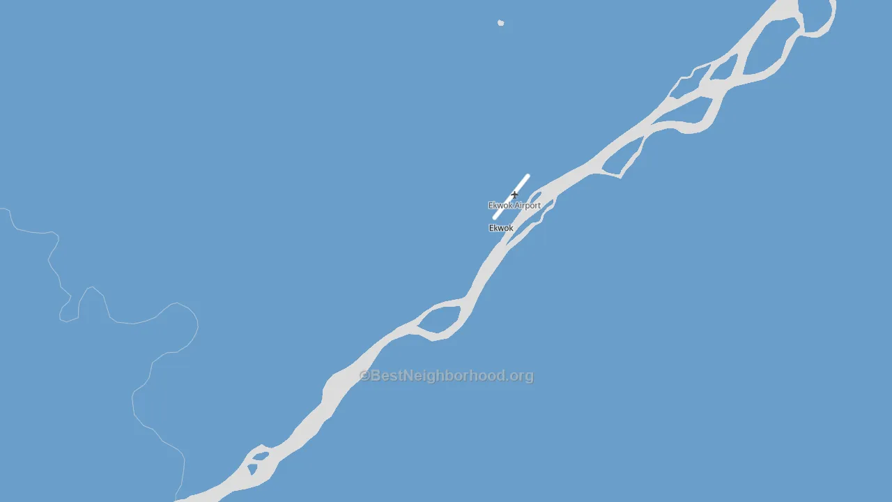Ekwok, AK block-group political-lean map