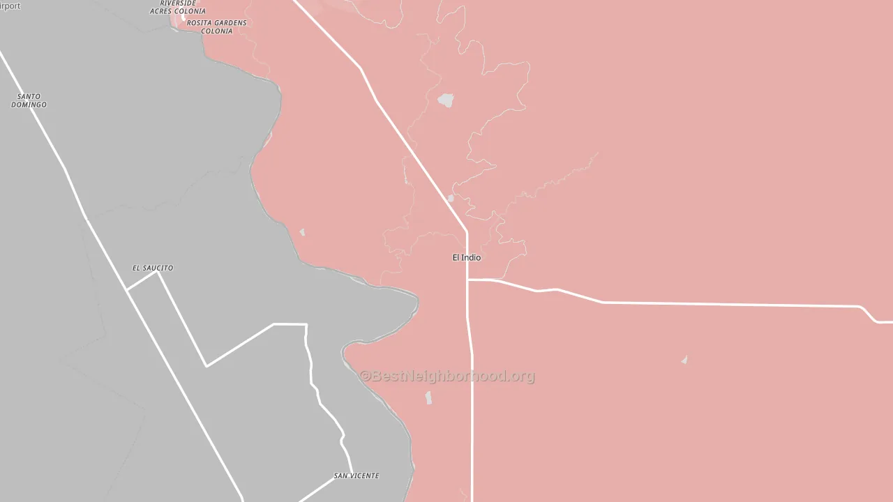 El Indio, TX block-group political-lean map
