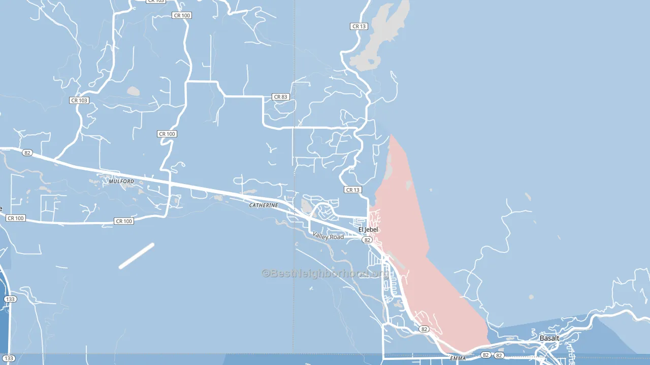 El Jebel, CO block-group political-lean map