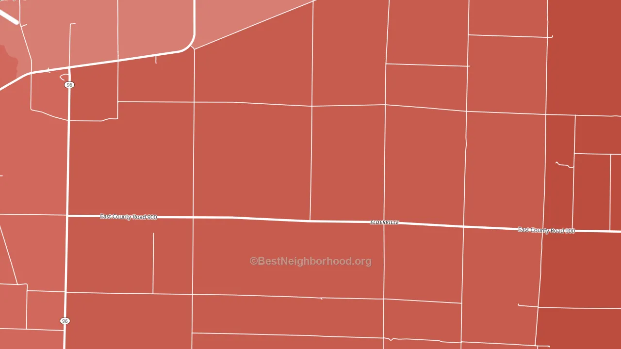 Elderville, IL block-group political-lean map