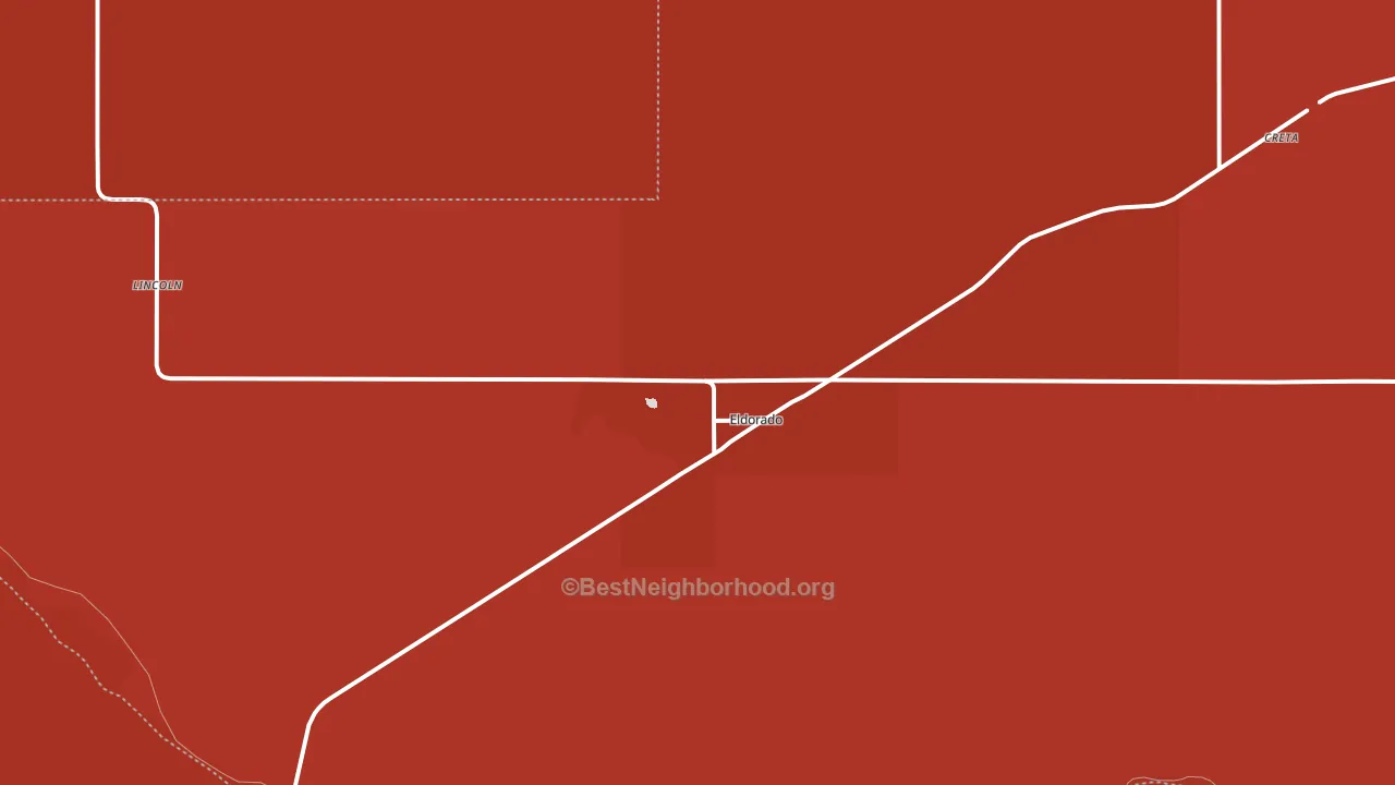 Eldorado, OK block-group political-lean map