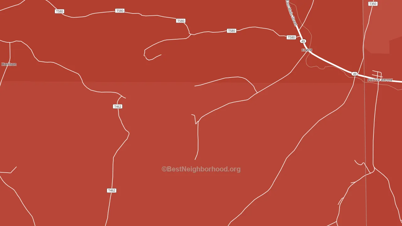 Elmer, PA block-group political-lean map