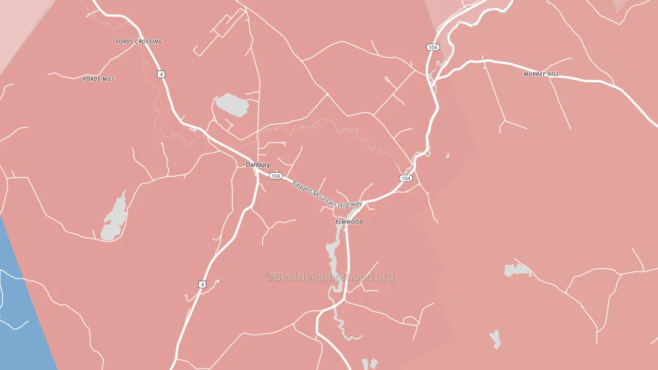Elmwood, NH block-group political-lean map