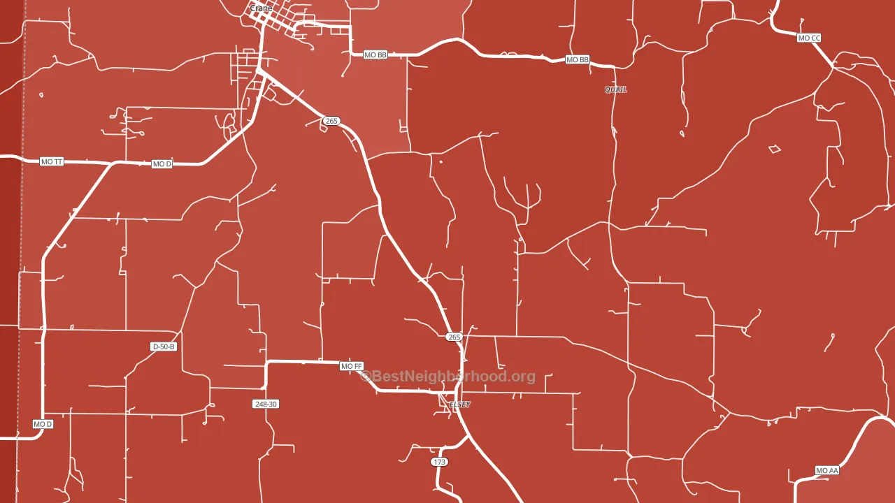 Elsey, MO block-group political-lean map