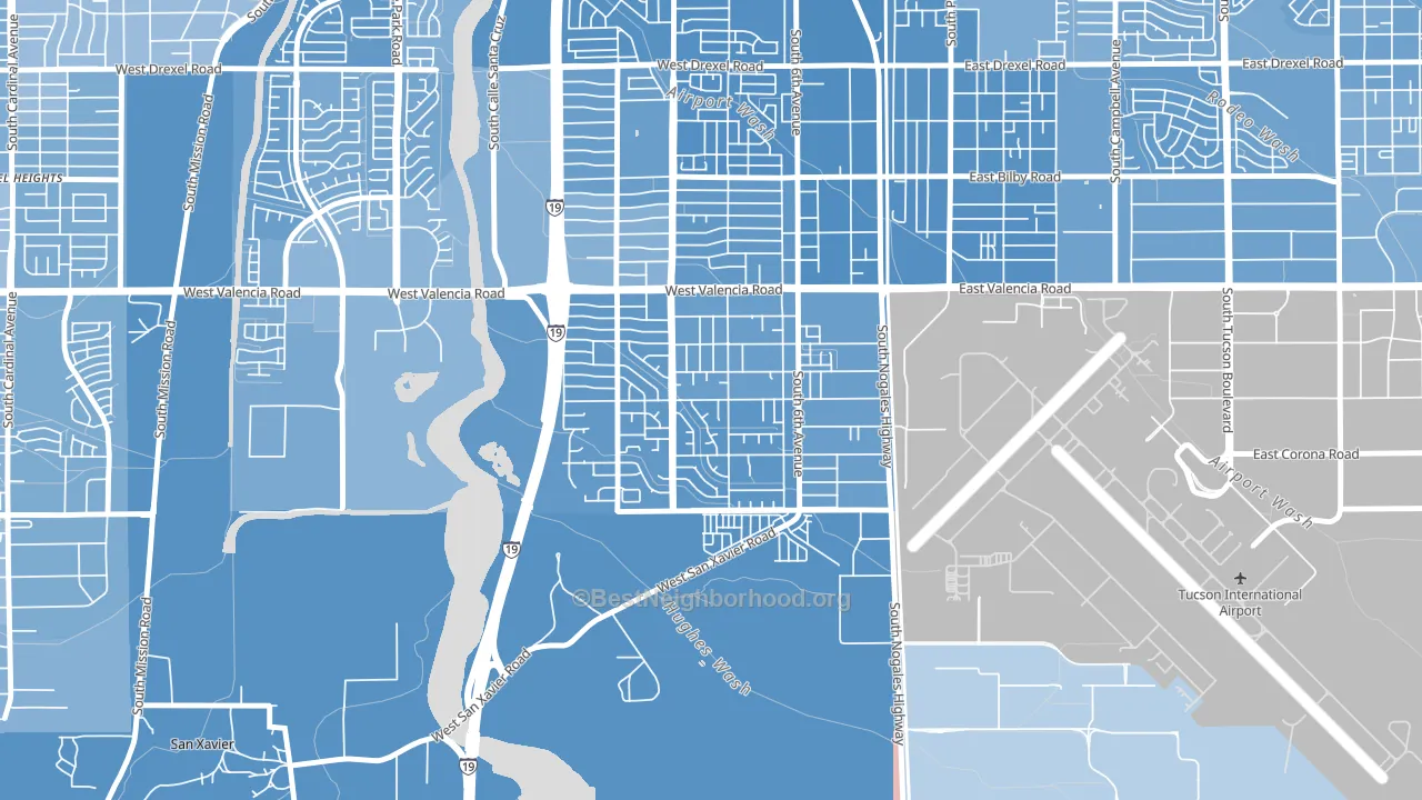 Elvira, Summit, AZ block-group political-lean map
