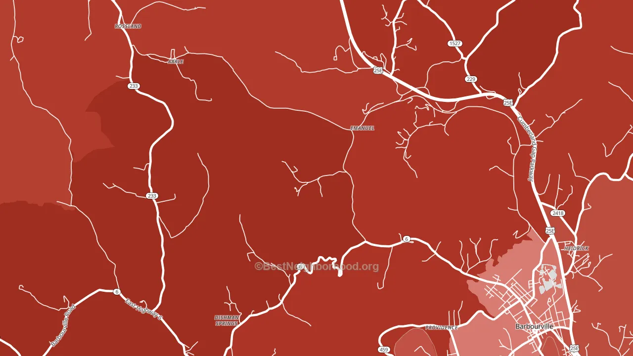 Emanuel, KY block-group political-lean map