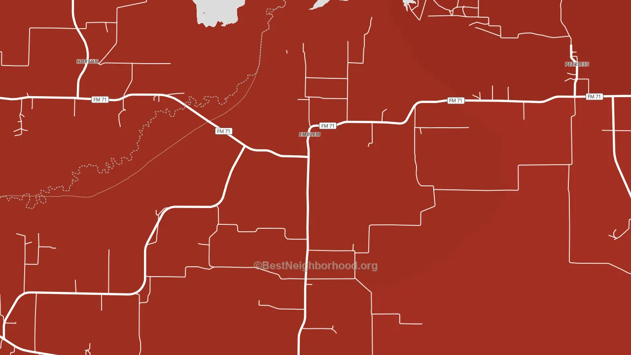 Emblem, TX block-group political-lean map