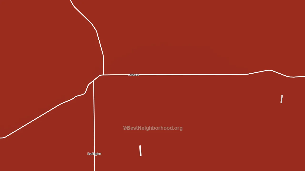 Emblem, WY block-group political-lean map