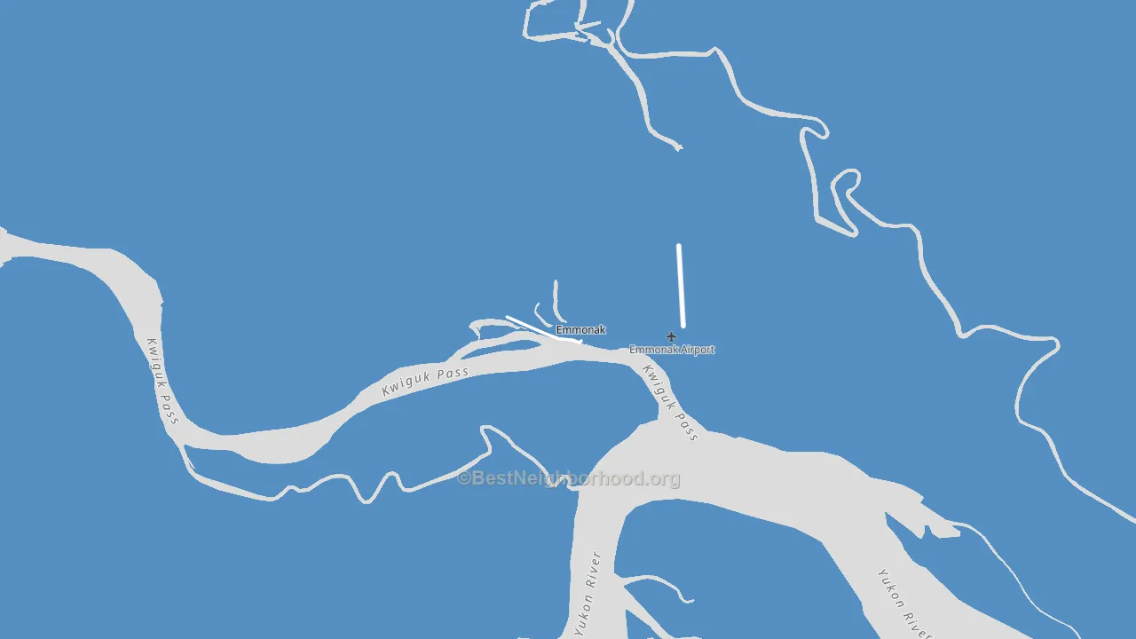 Emmonak, AK block-group political-lean map