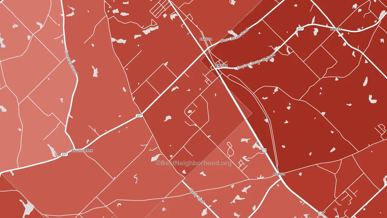 Empire, GA block-group political-lean map