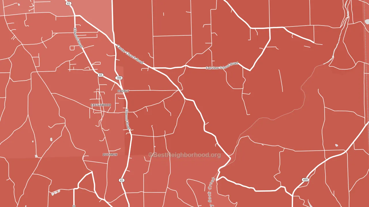 Energy, PA block-group political-lean map