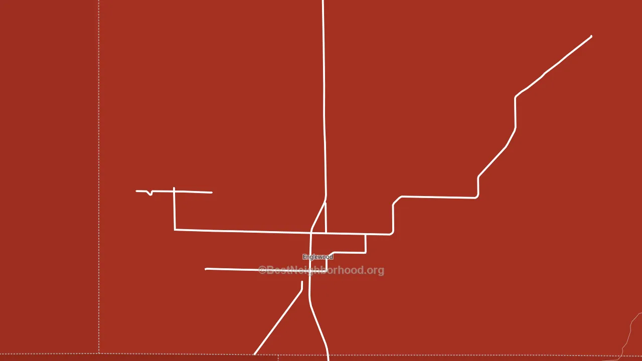 Englewood, KS block-group political-lean map