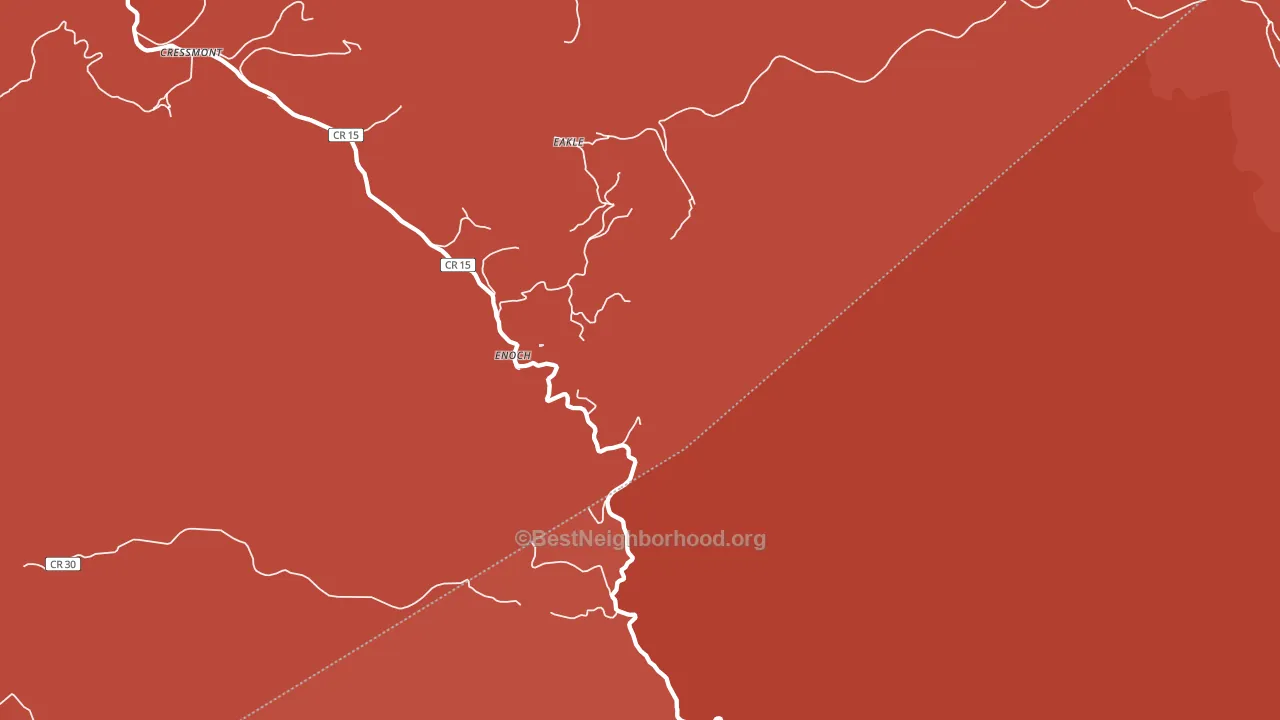 Enoch, WV block-group political-lean map