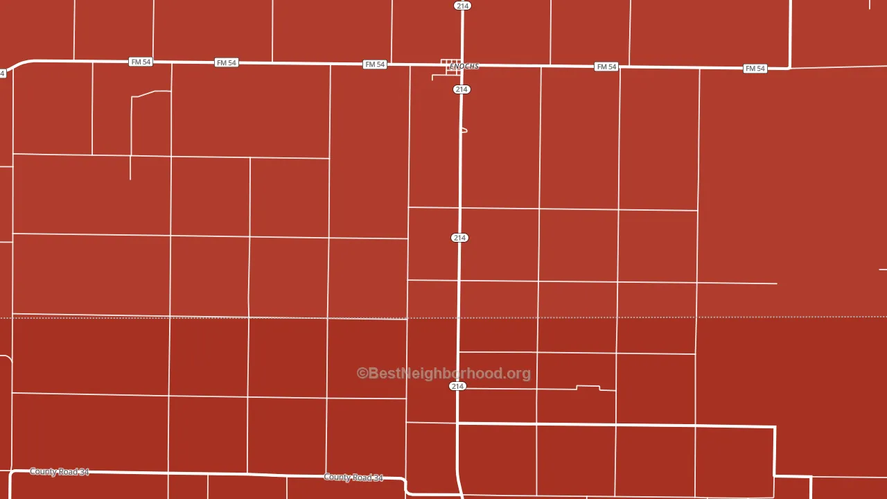 Enochs, TX block-group political-lean map