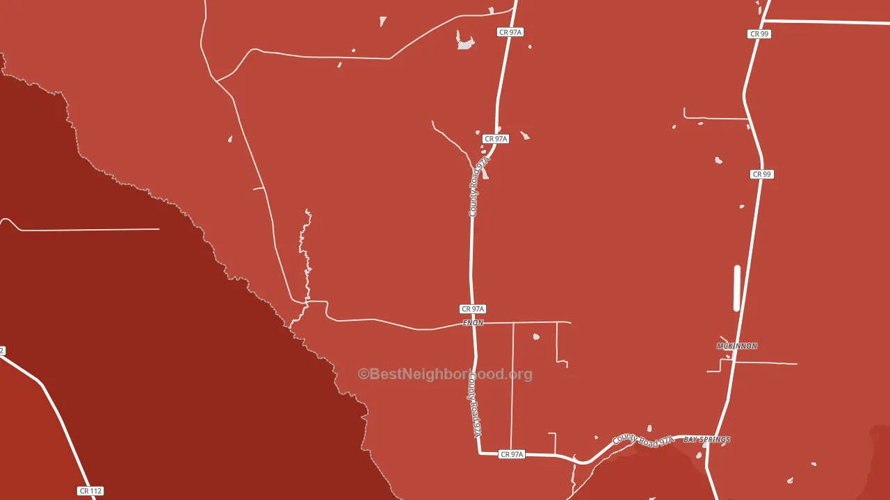 Enon, FL block-group political-lean map