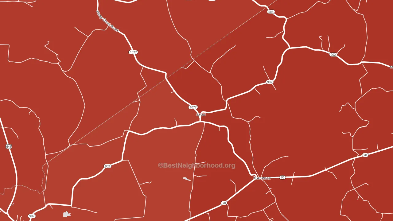 Enon, KY block-group political-lean map