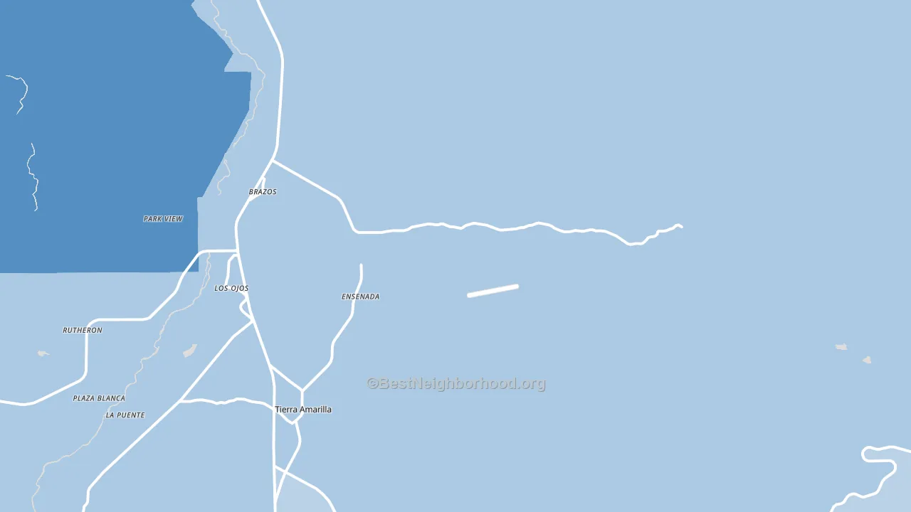 Ensenada, NM block-group political-lean map