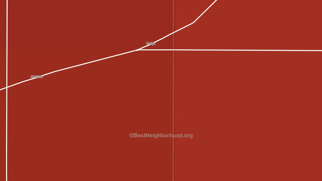 Ensign, KS block-group political-lean map