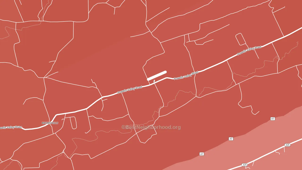 Enterline, PA block-group political-lean map