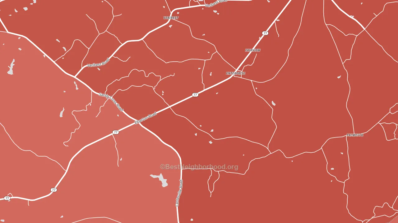 Enterprise, GA block-group political-lean map