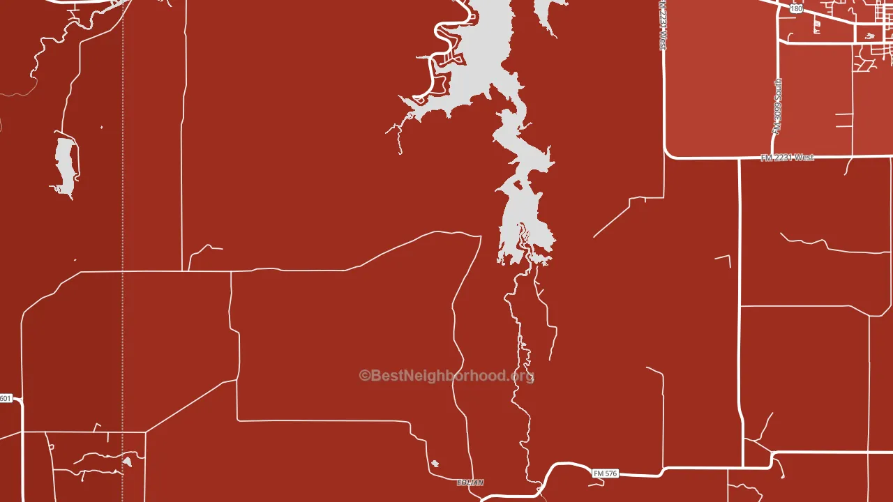 Eolian, TX block-group political-lean map
