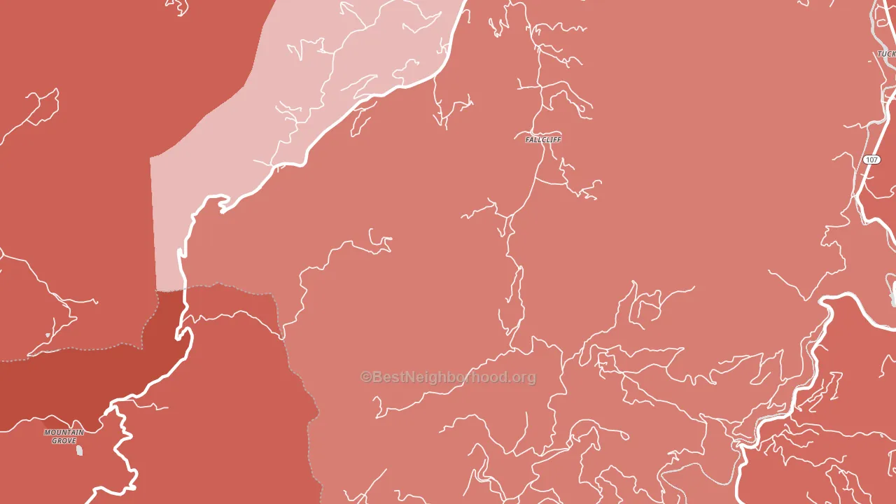 Erastus, NC block-group political-lean map