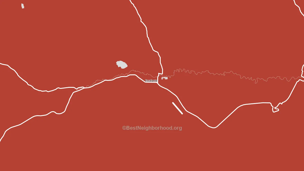 Escalante, UT block-group political-lean map