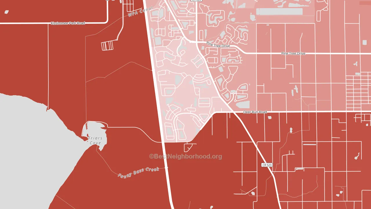 Esprit, St. Cloud, FL block-group political-lean map