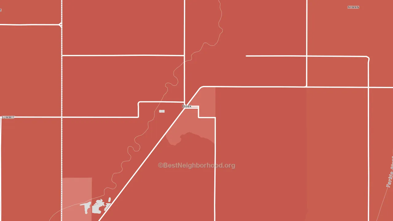 Essex, IA block-group political-lean map