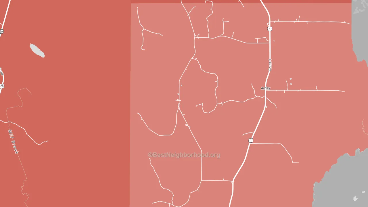 Estabrook Settlement, ME block-group political-lean map