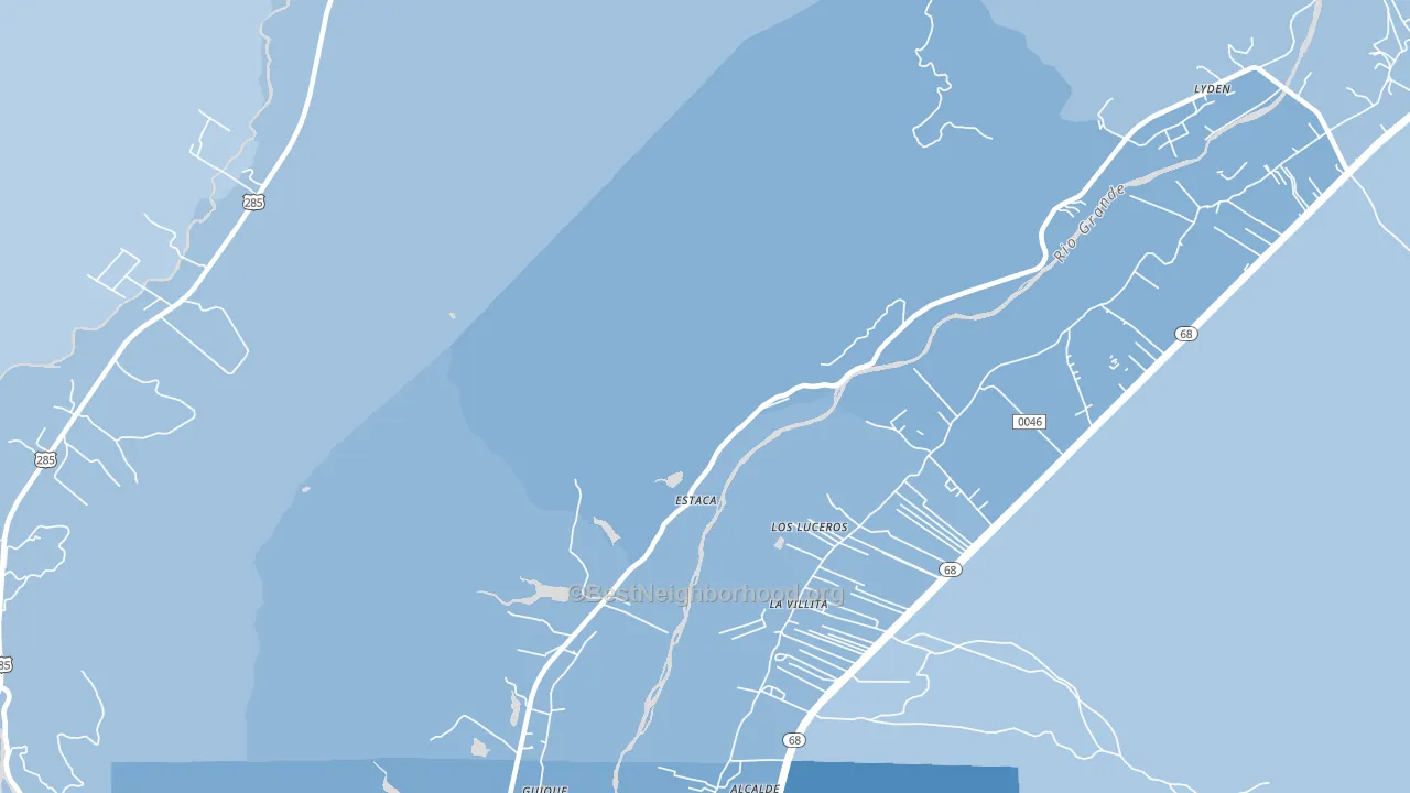 Estaca, NM block-group political-lean map