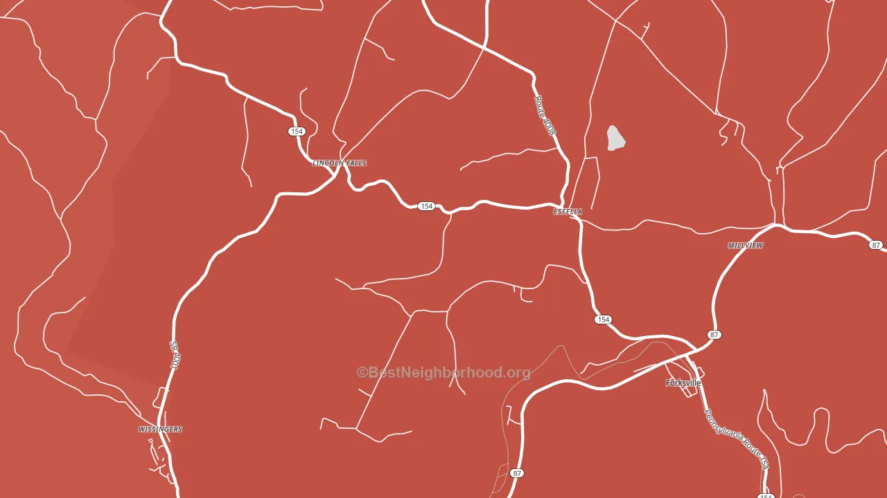 Estella, PA block-group political-lean map