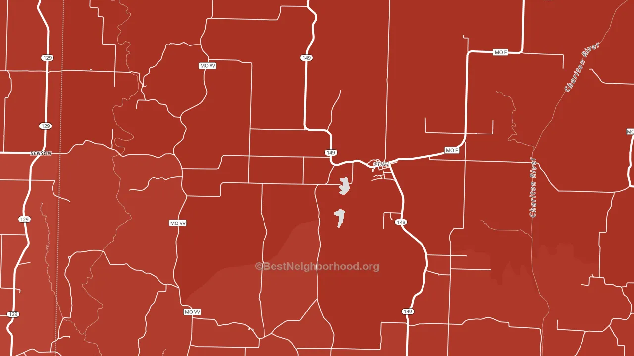 Ethel, MO block-group political-lean map
