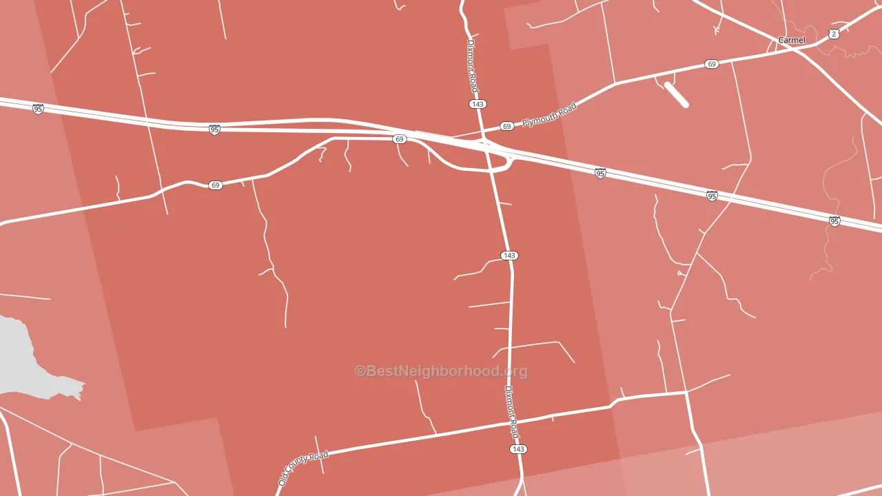 Etna Center, ME block-group political-lean map
