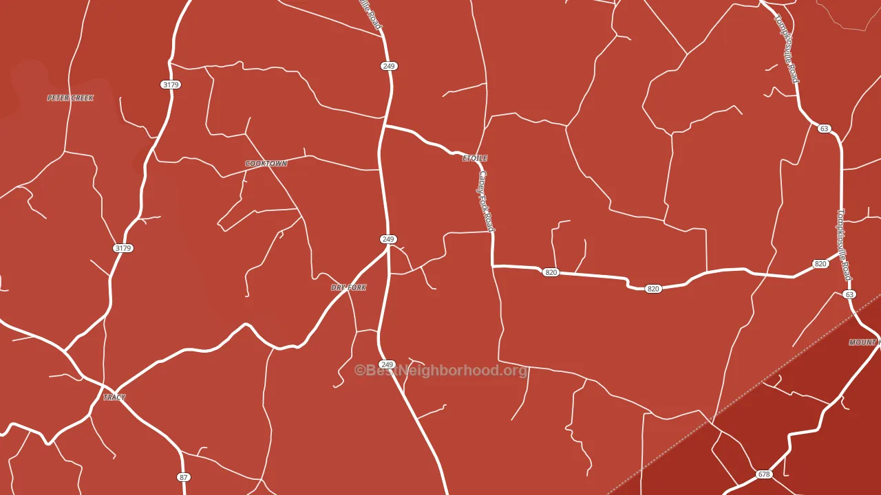 Etoile, KY block-group political-lean map