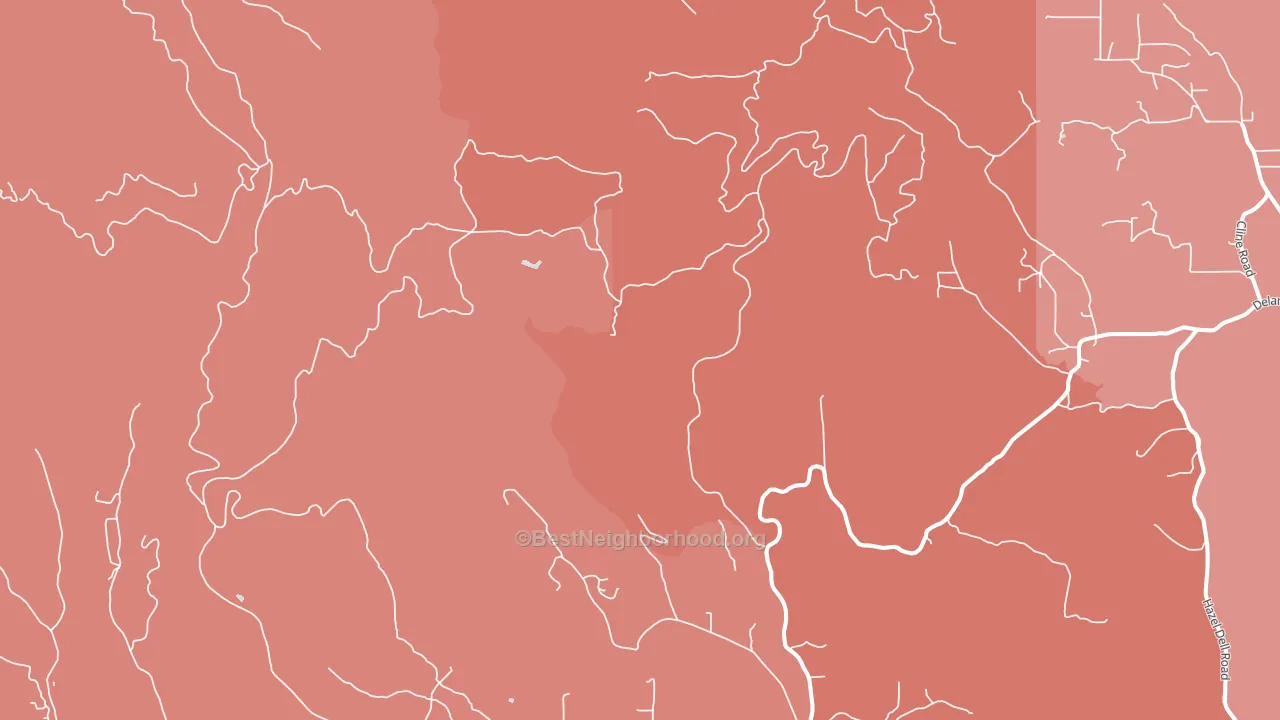 Eufaula Heights, WA block-group political-lean map