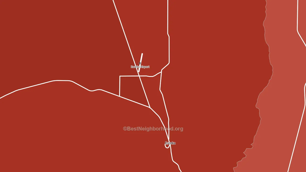Eureka, NV block-group political-lean map