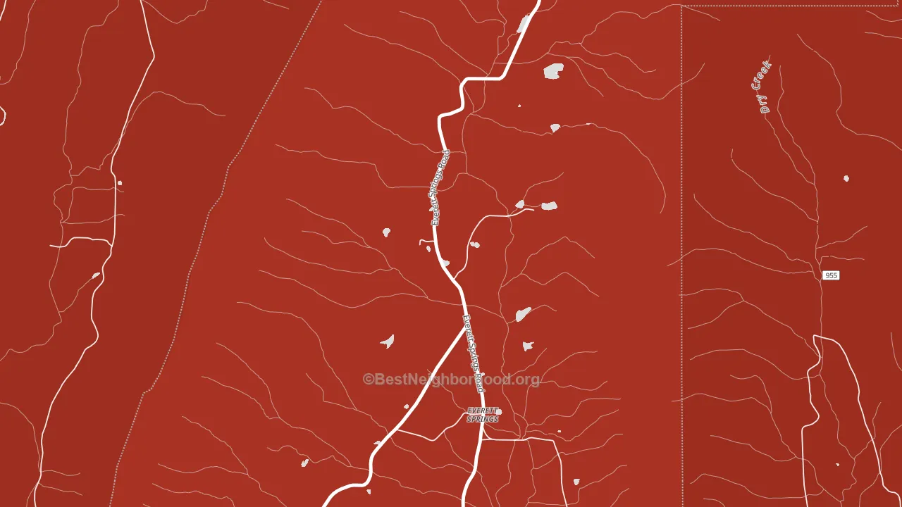Everett Springs, GA block-group political-lean map